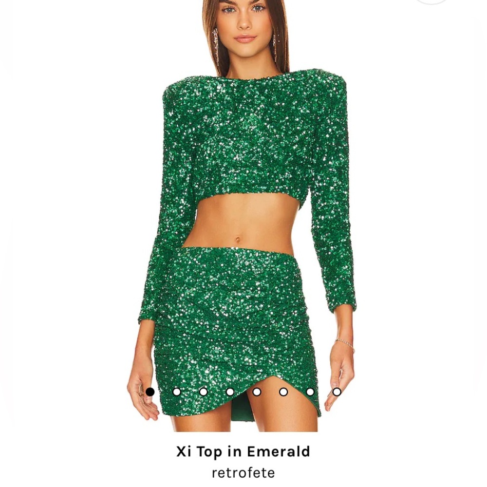 retrofete Xi top in emerald